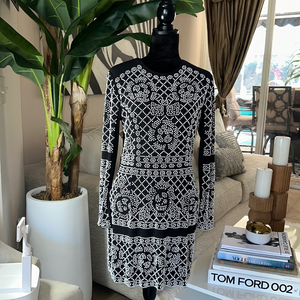 Beaded Embellished Evening Cocktail Dress Xscape Black